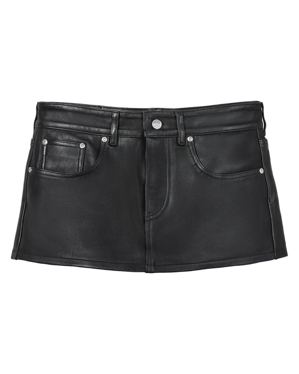 Marc Jacobs Black The Leather Shorts