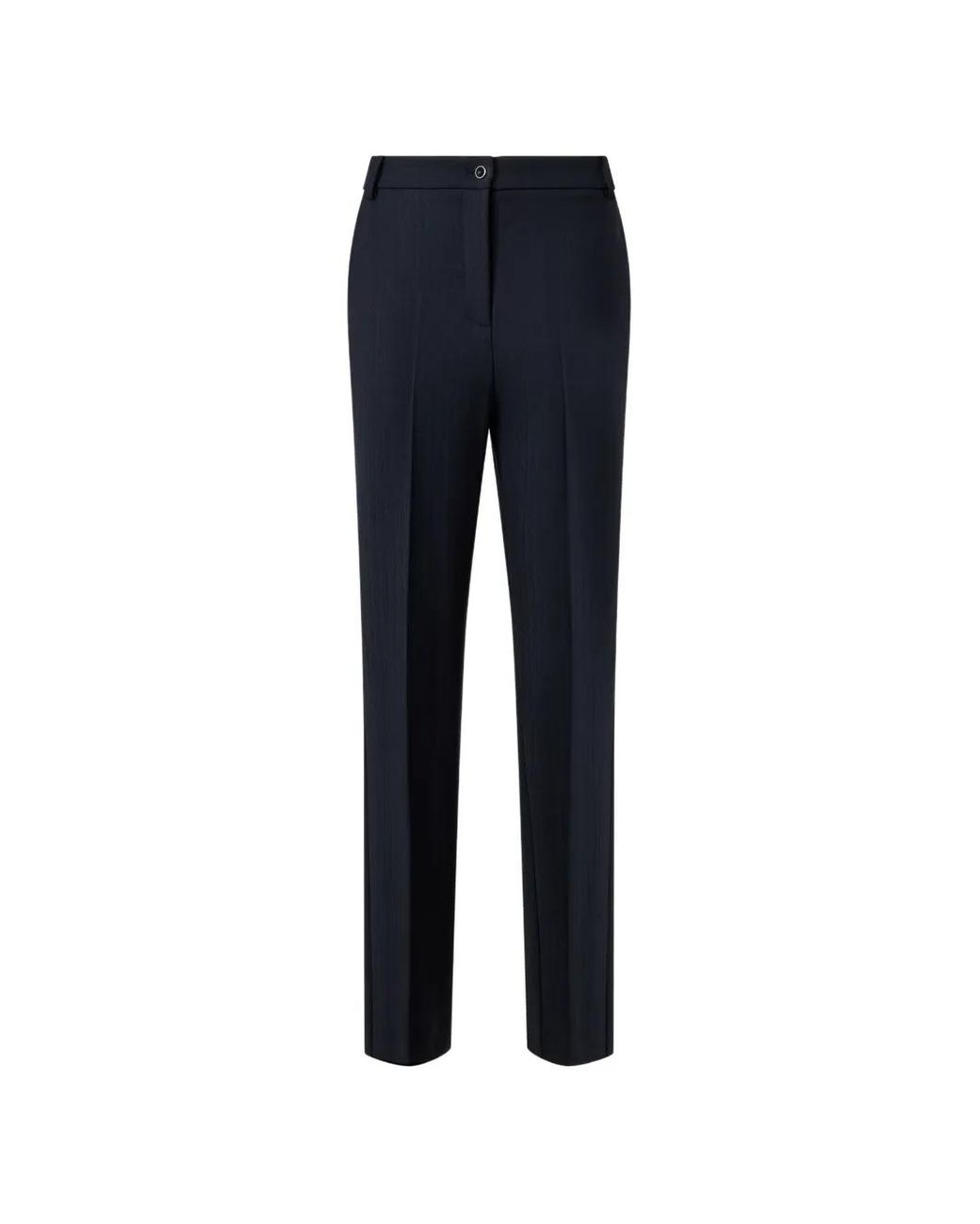 Pinko Blue Stretch Wool-Blend Cigarette Trousers