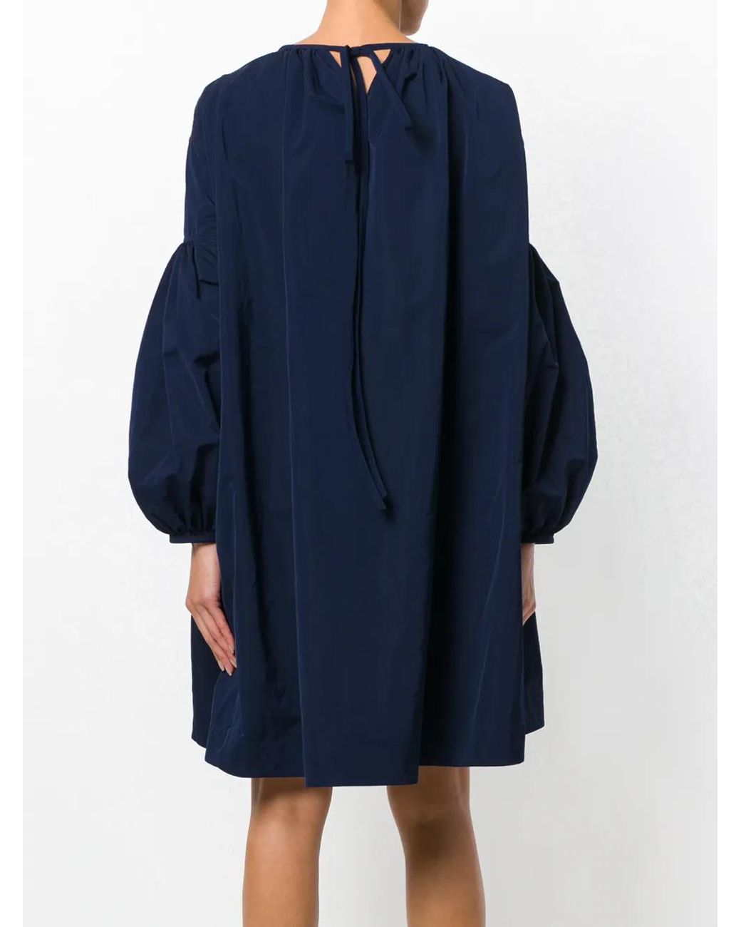 Calvin Klein Blue Bell-Sleeved Dress