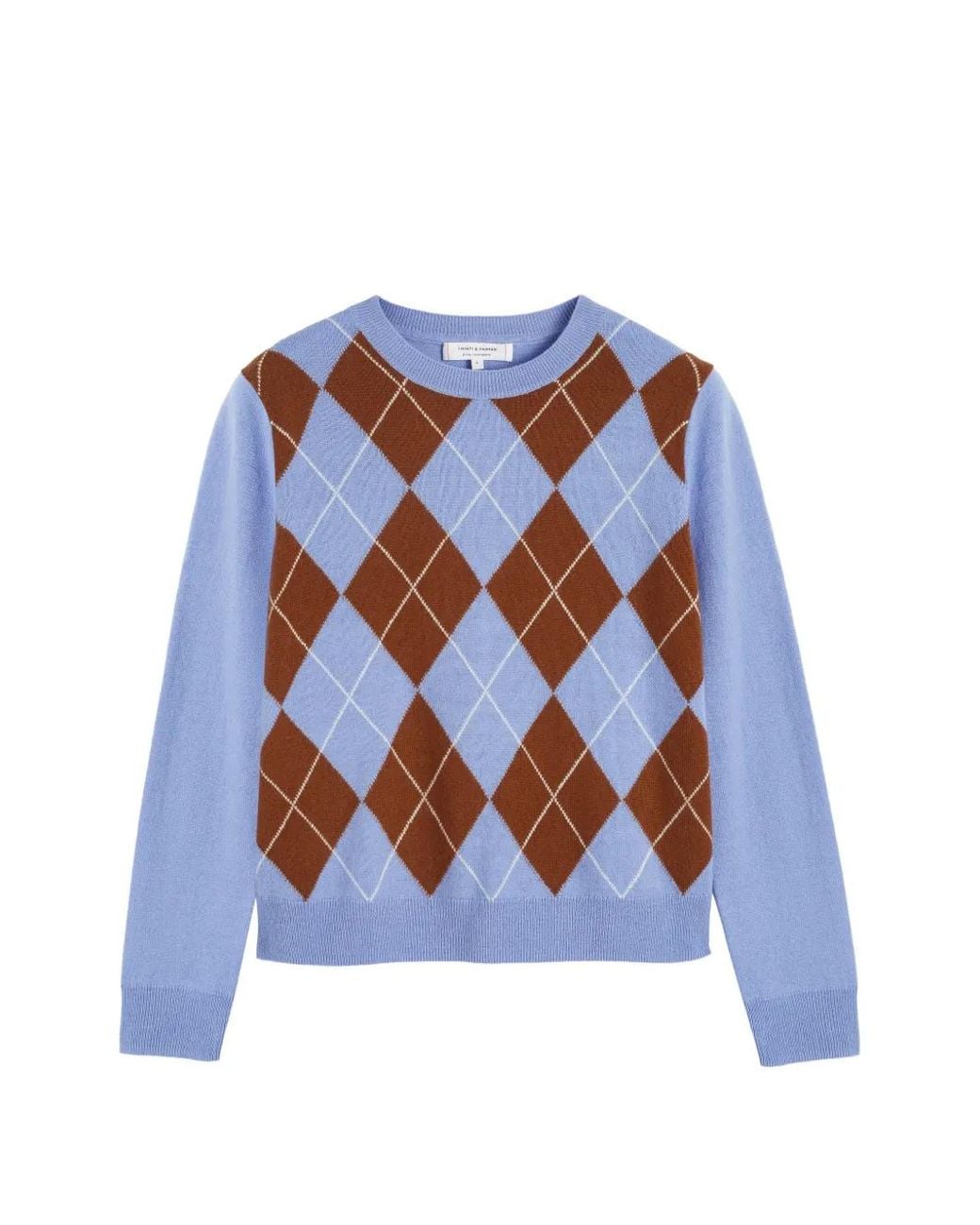 Chinti & Parker Blue Pull À Losanges