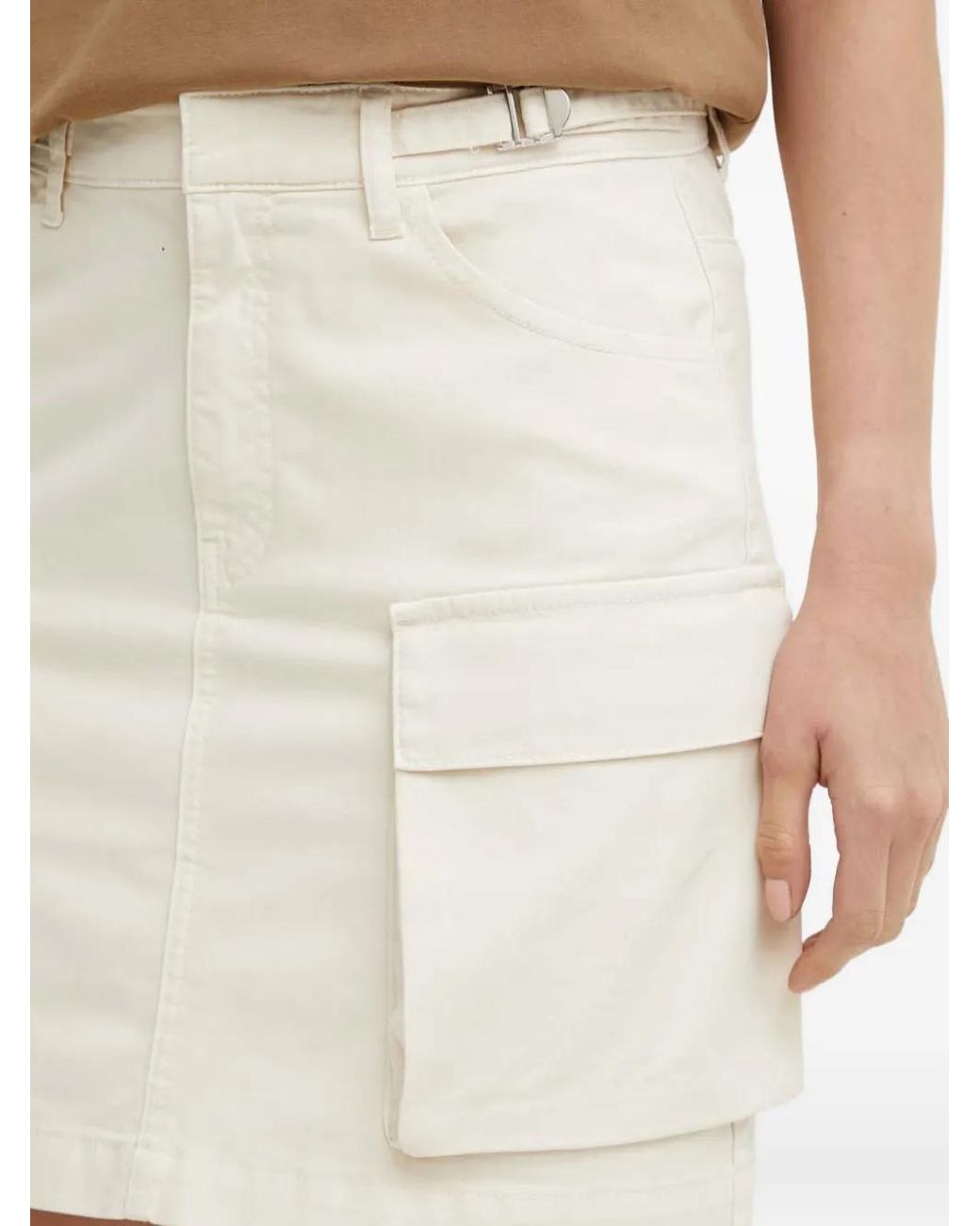 Gestuz Natural Marligz Cargo-Pocket Mini Skirt