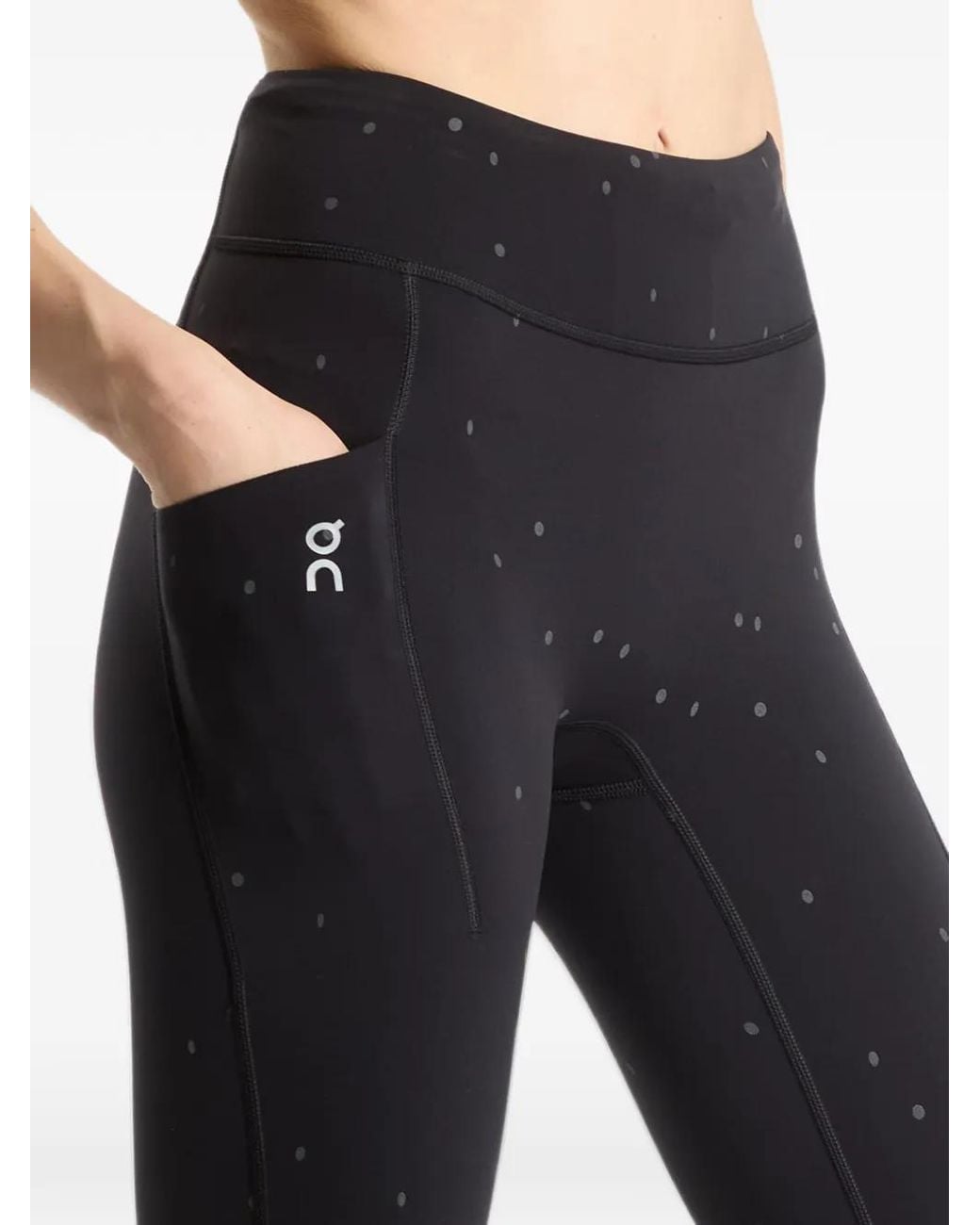 On Shoes Blue Performance Tights Lumos