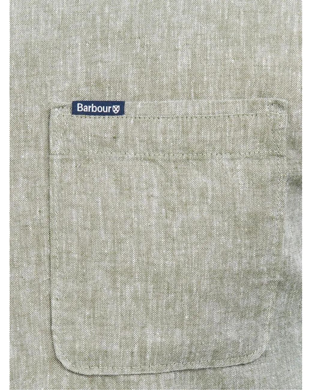 Barbour Gray Button-Down Shirt for men