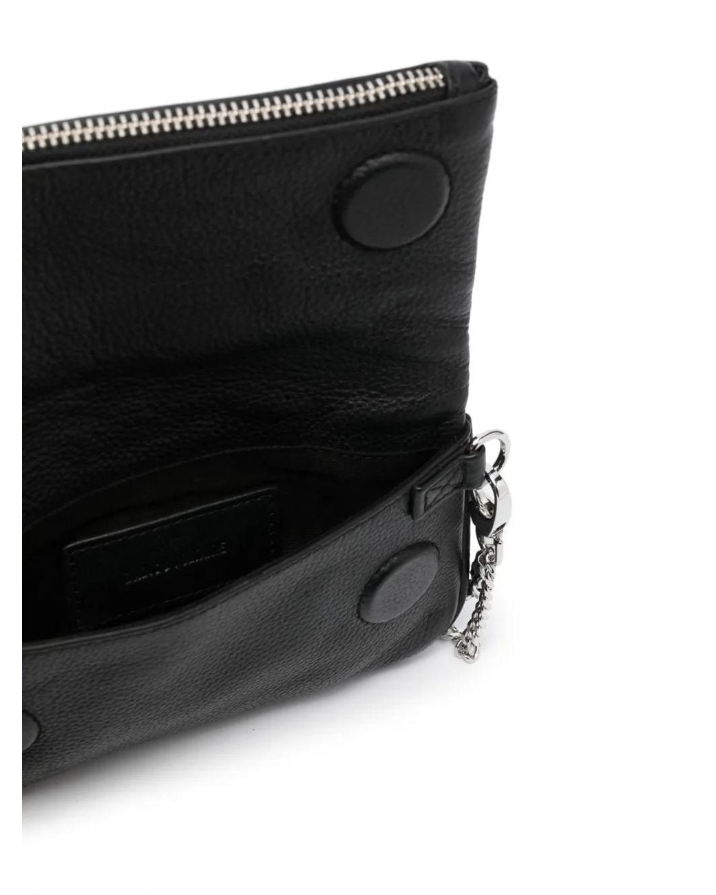 Zadig & Voltaire White Nano Rock Studded Crossbody Bag