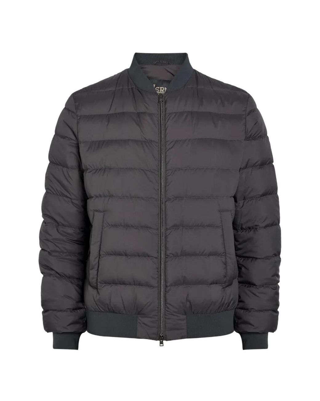 Herno Gray L'Aviatore Bomber Jacket for men