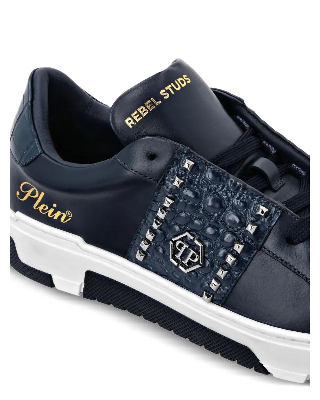 Philipp Plein スタッズ スニーカー ブルー | Lyst