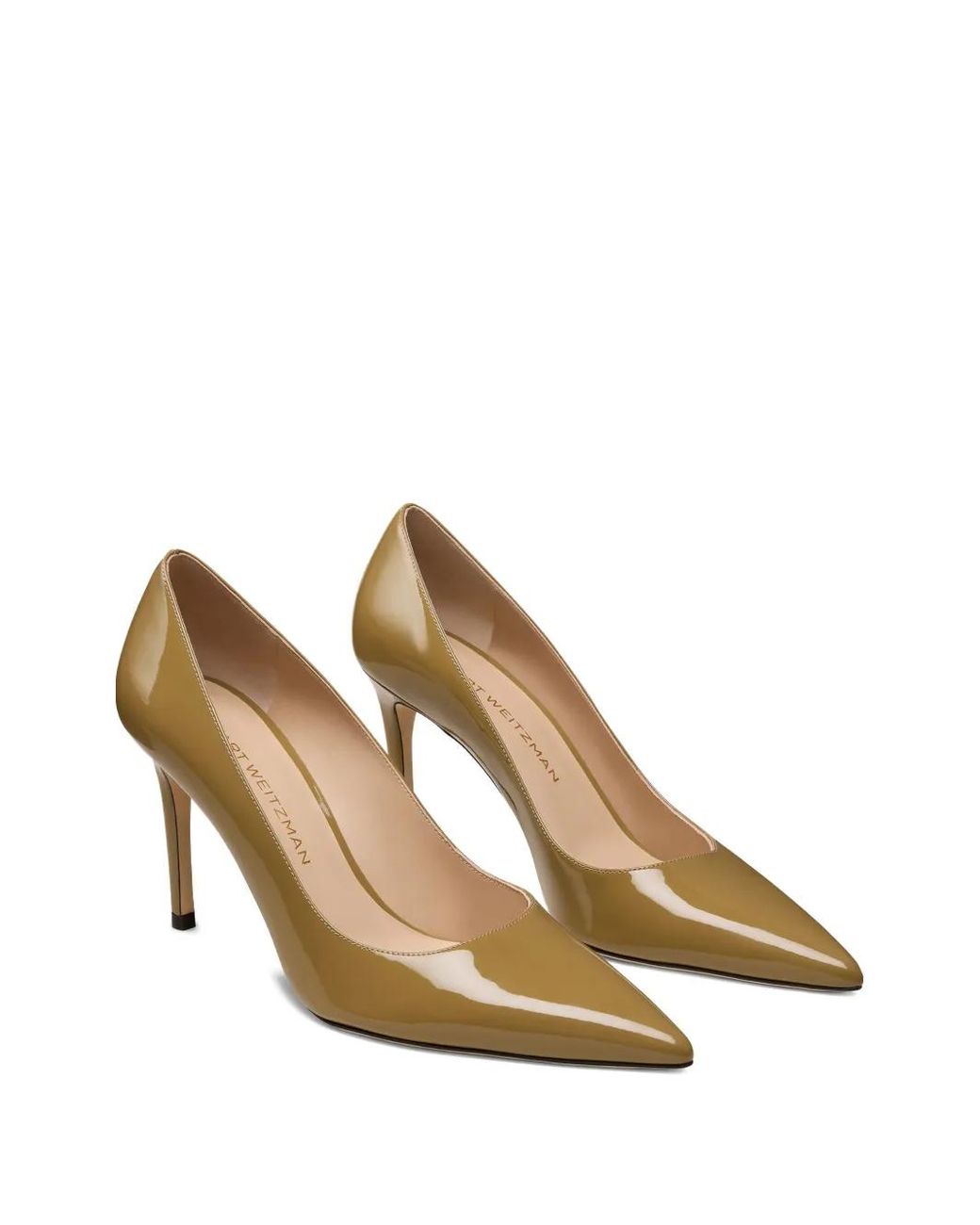 Stuart Weitzman Metallic 85Mm Leather Pumps