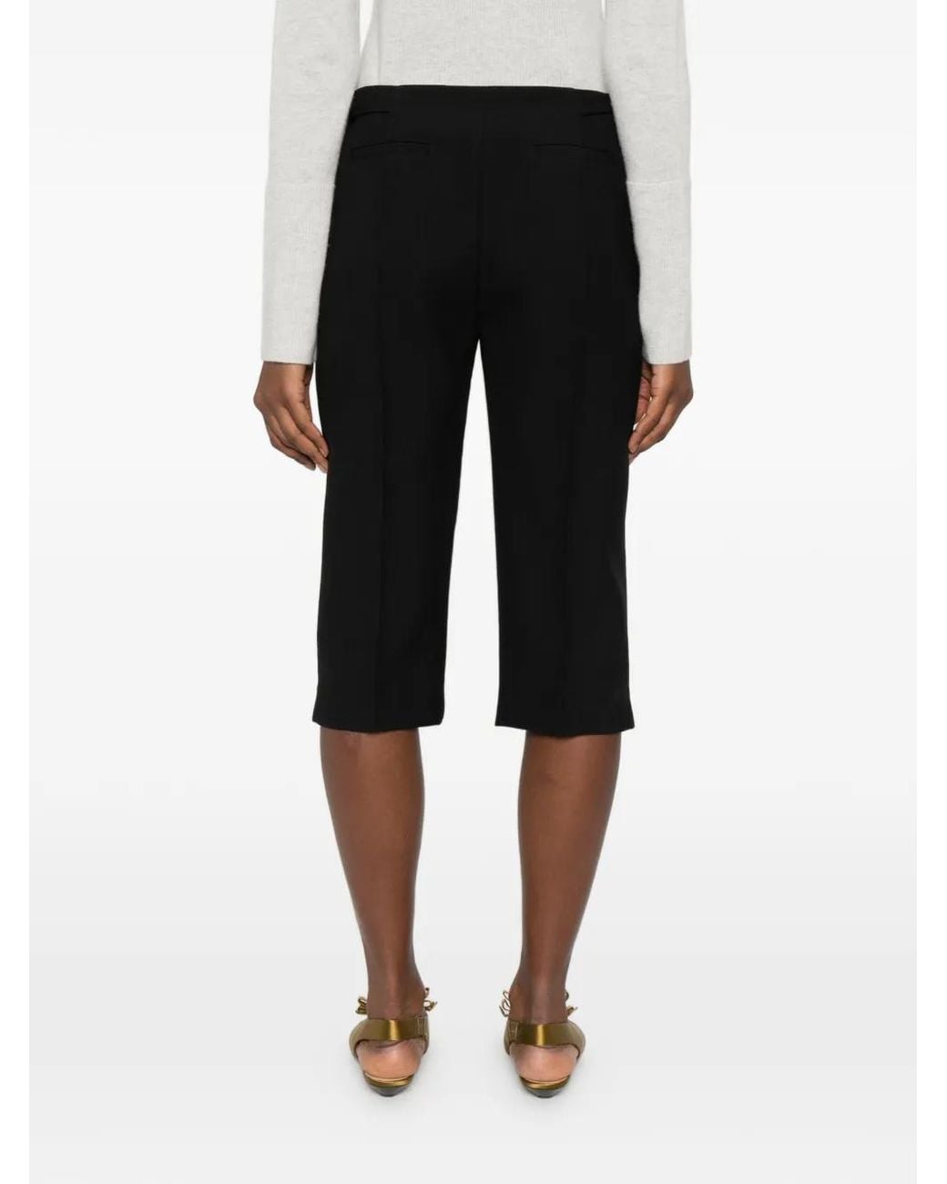 Chloé Black Tailored Cropped Trousers