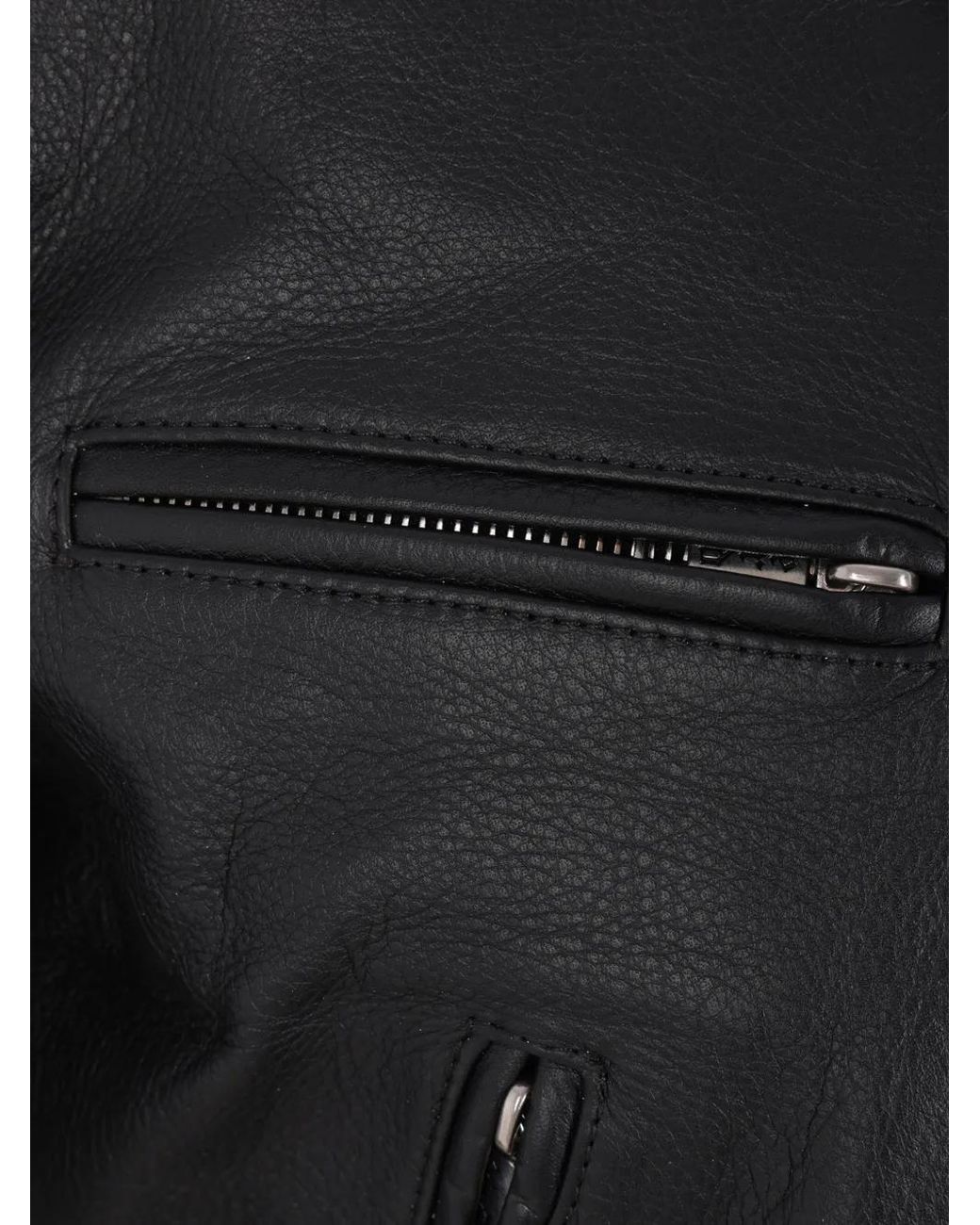 Enfants Riches Deprimes Black Grained Leather Jacket for men