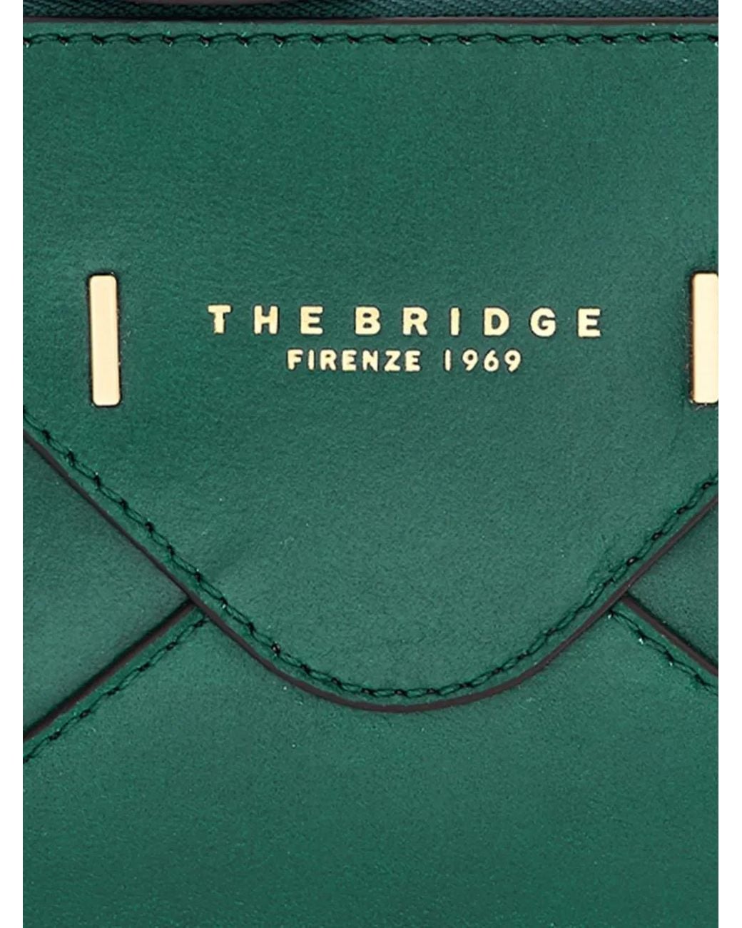 The Bridge Green Leather Card Holder