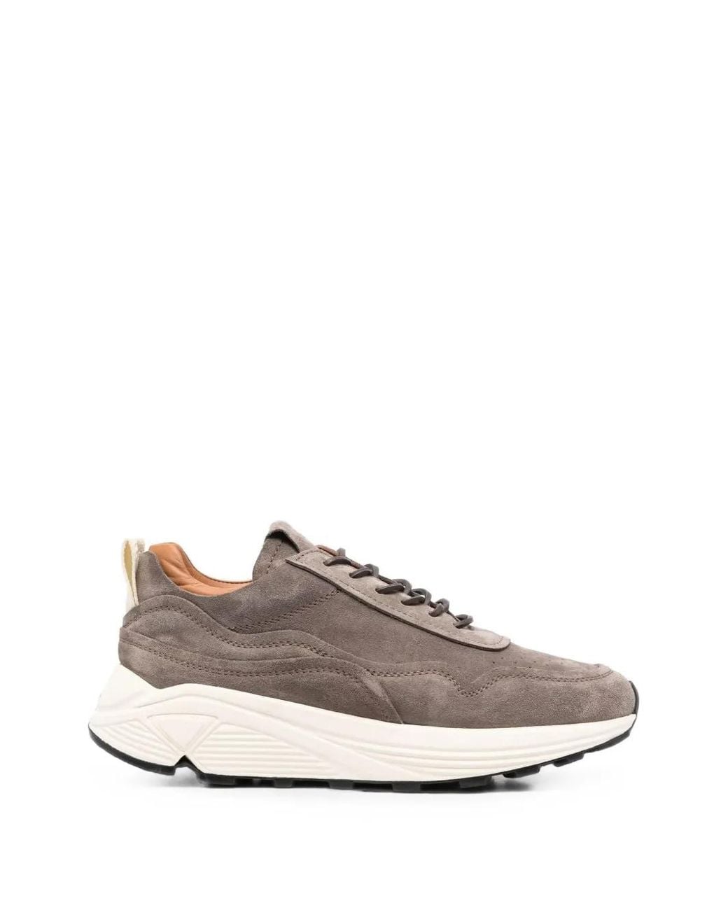 Buttero White Lace-Up Chunky-Sole Sneakers for men