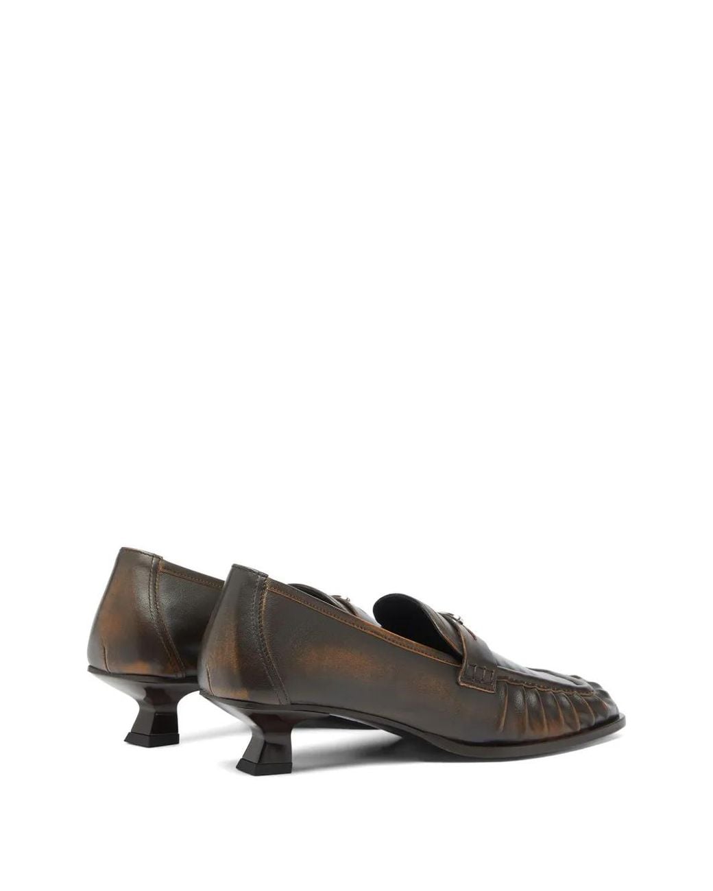 DIESEL Gray Oval D Loafer Mit Eckiger Kappe