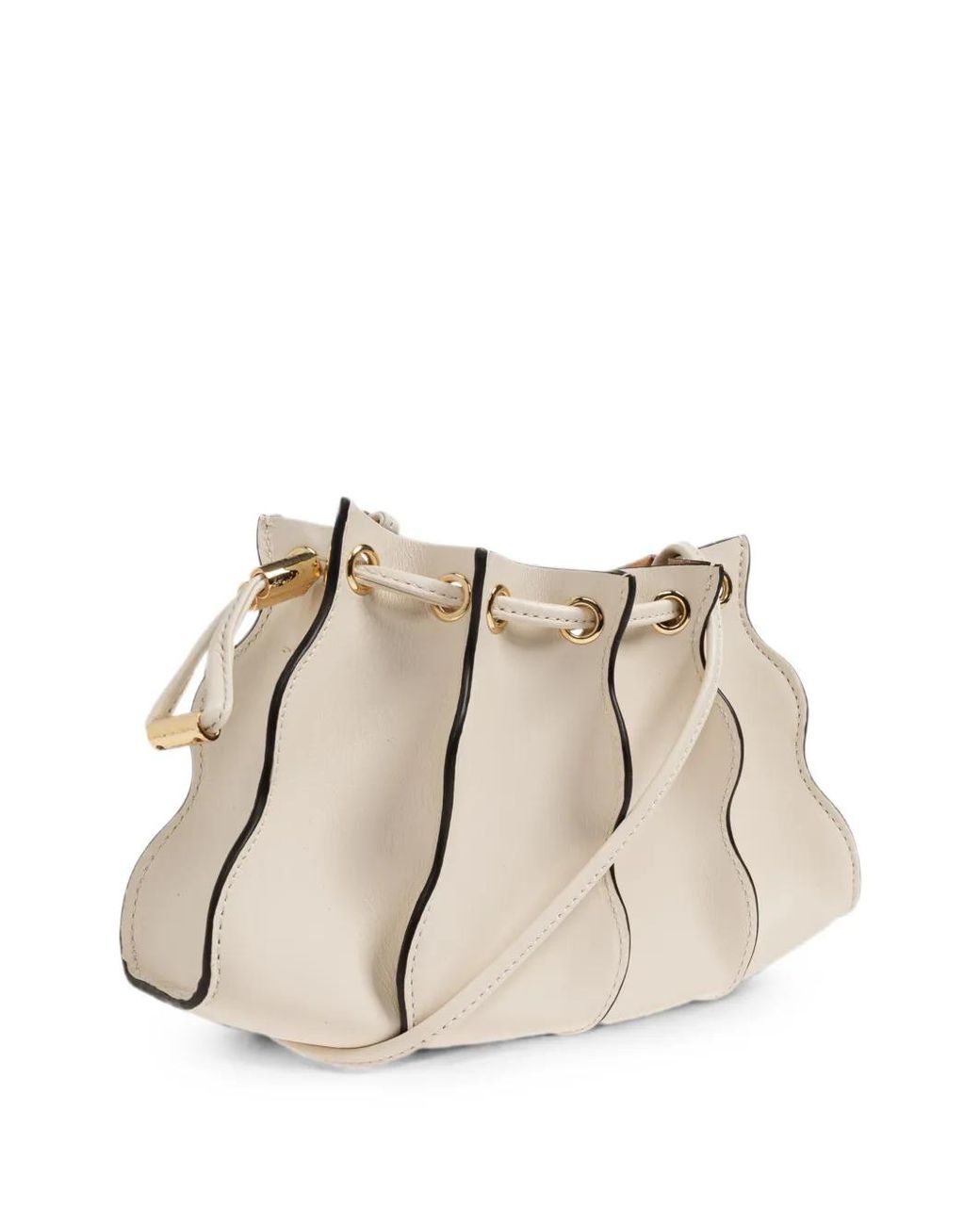Ulla Johnson Natural Small Adria Leather Crossbody Bag