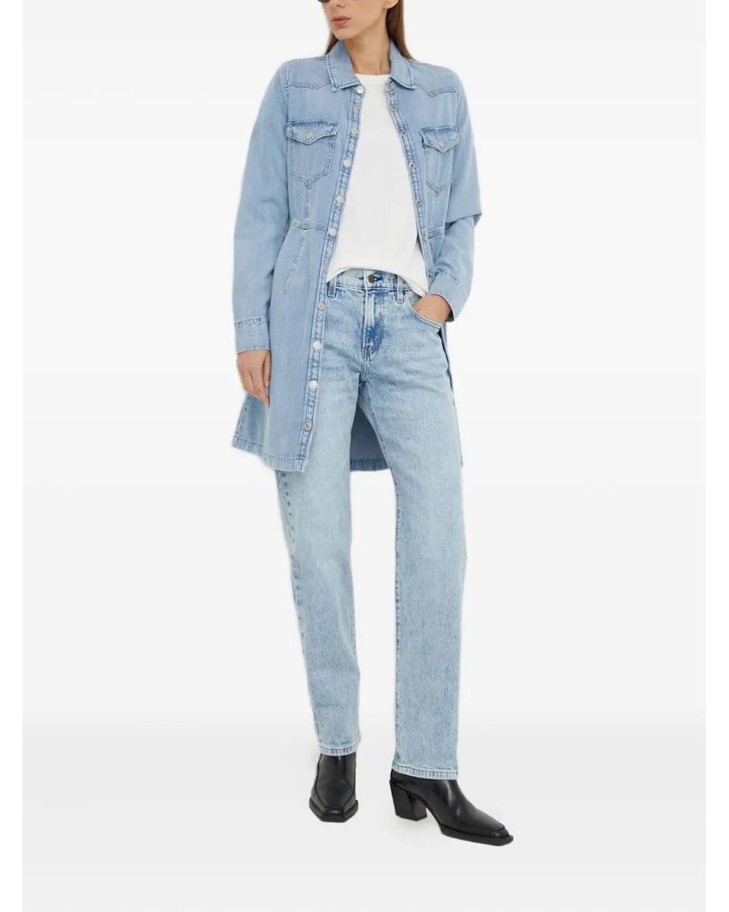 Levi's Blue Middy Buttoned Denim Jeans