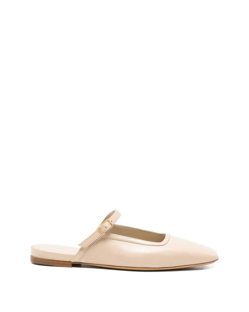 Mara Bini White Strap Mules