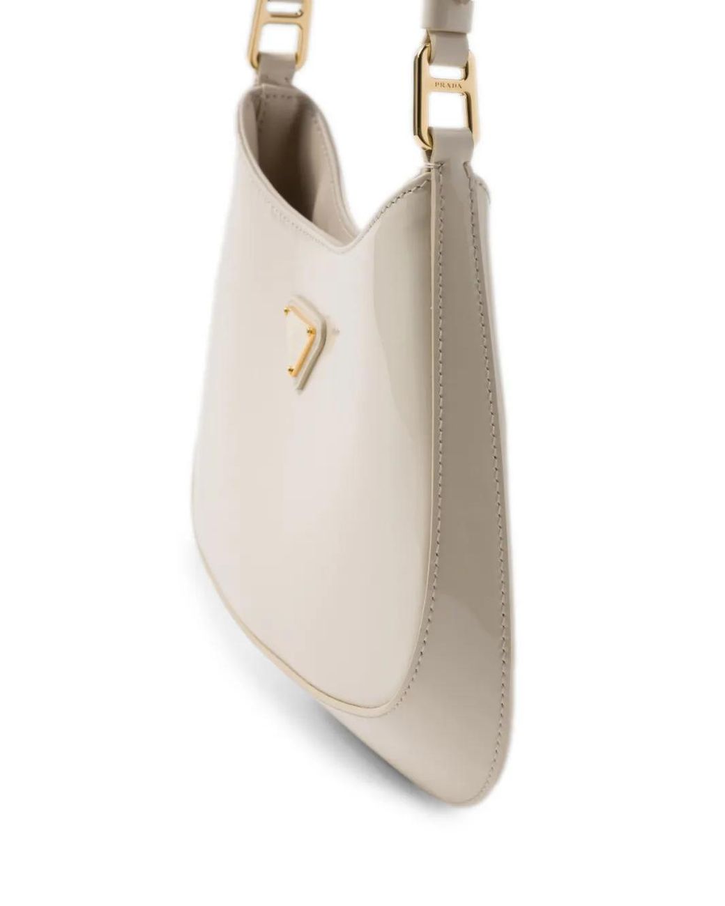 Prada White Cleo Schultertasche