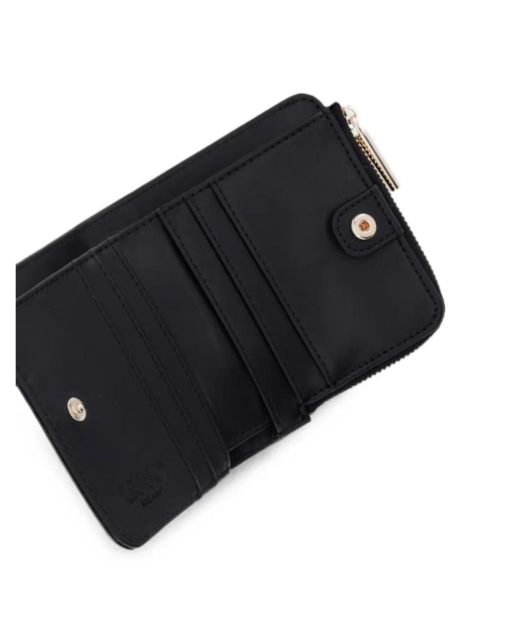 Liu Jo Black Portefeuille Milano À Plaque Logo