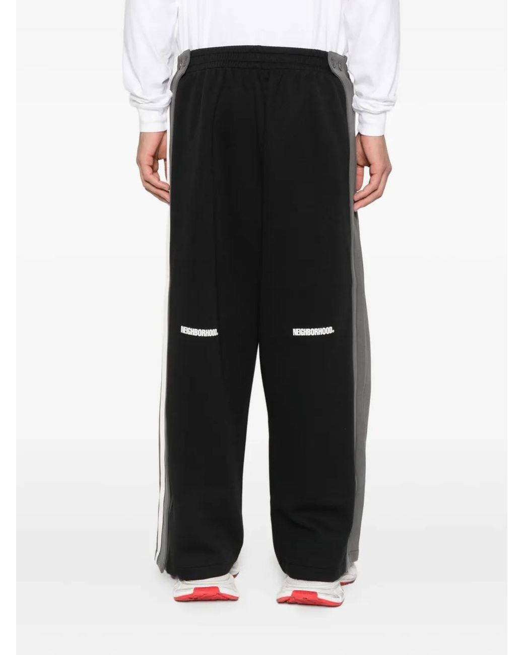 Y-3 Black Logo-Detail Track Trousers for men