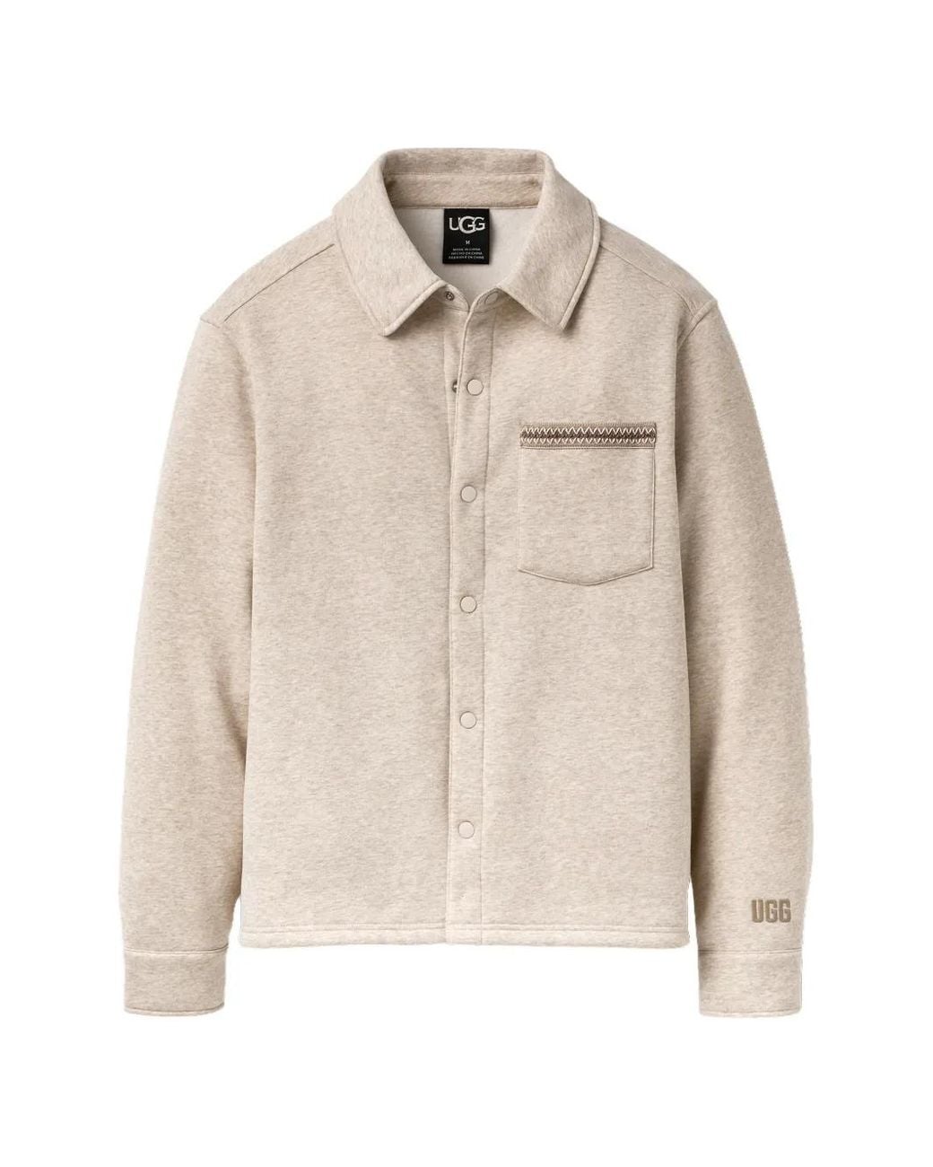 Ugg Natural Tasman Braid-Trim Shirt Jacket for men