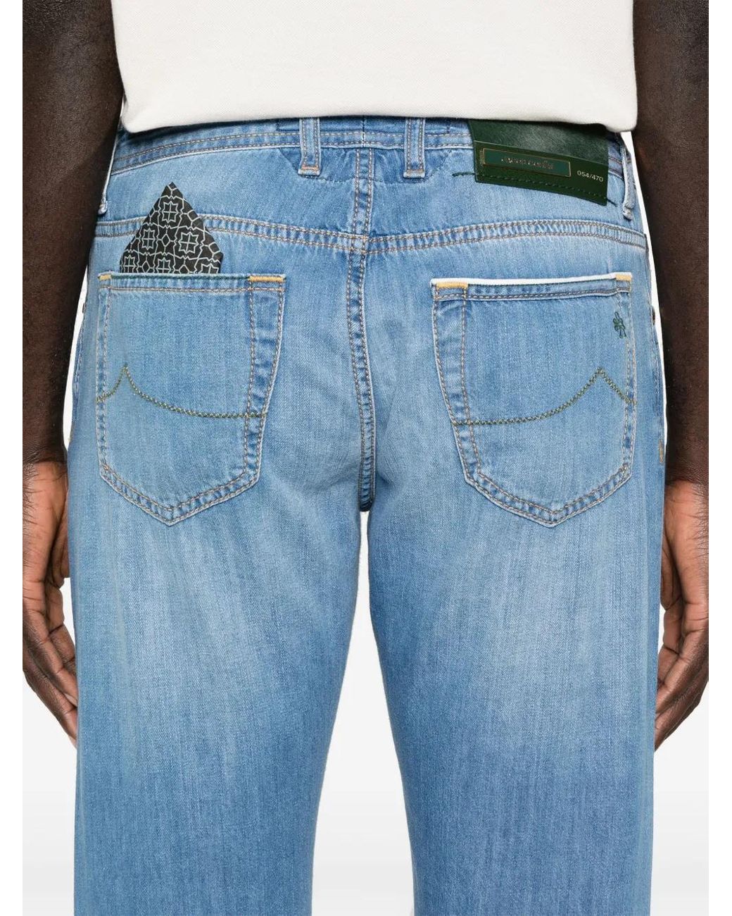 Jacob Cohen Slim Fit Denim Jeans in het Blue voor heren