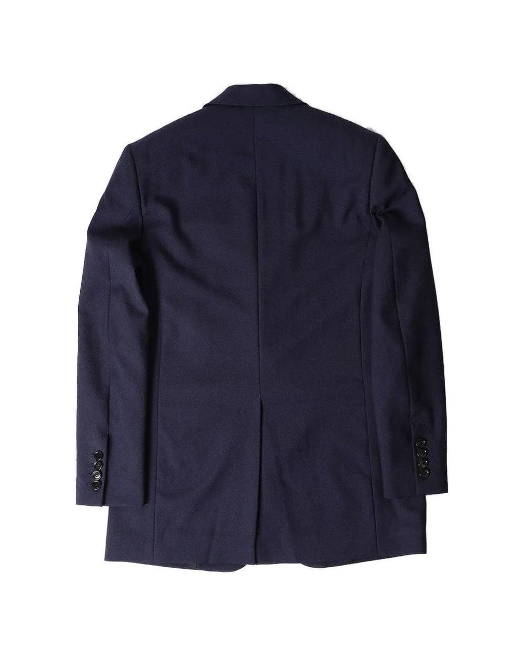 AMI Blue Notched-lapels Single-breasted Blazer