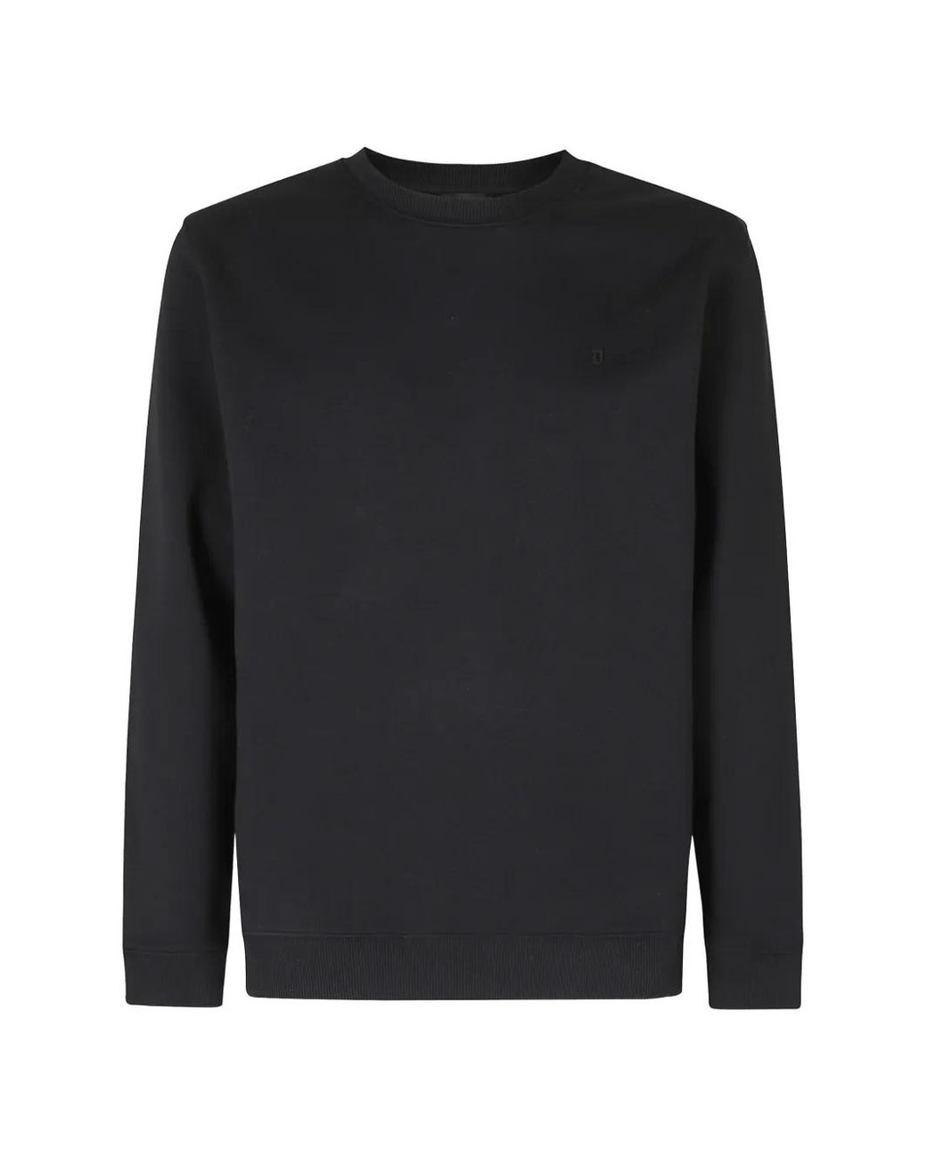 Dondup Black Cotton Crew-Neck Cotton Sweatshirt for men