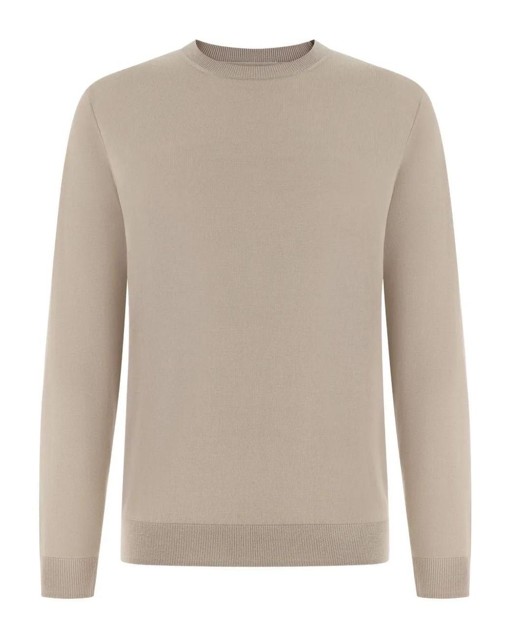 Boggi Natural Crew Neck Knitwear for men