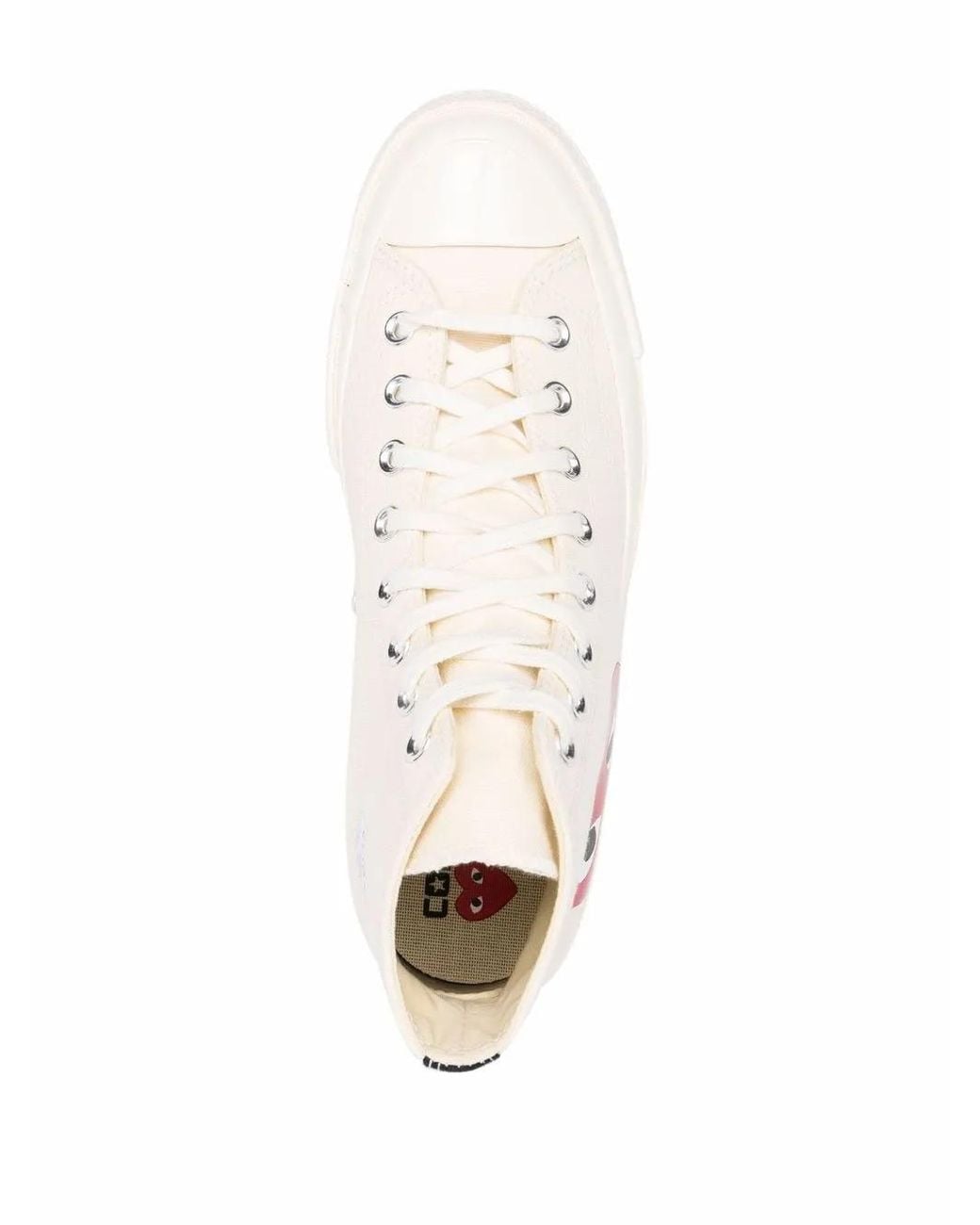 COMME DES GARÇONS PLAY White Heart Logo Sneakers