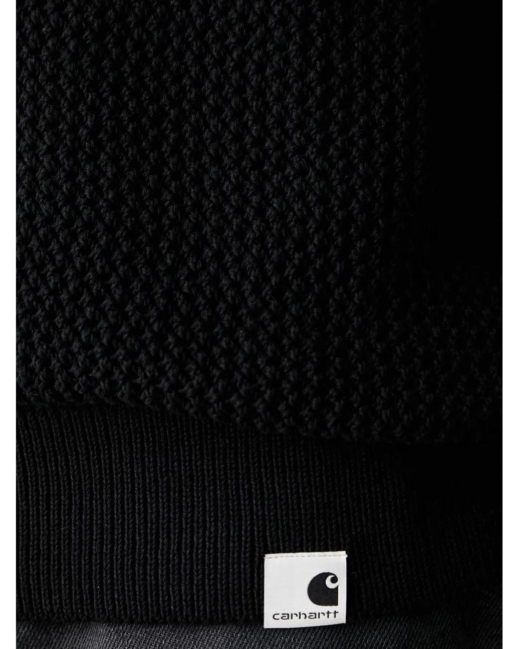Carhartt Black Stockton V-Neck Waffle-Knit Vest