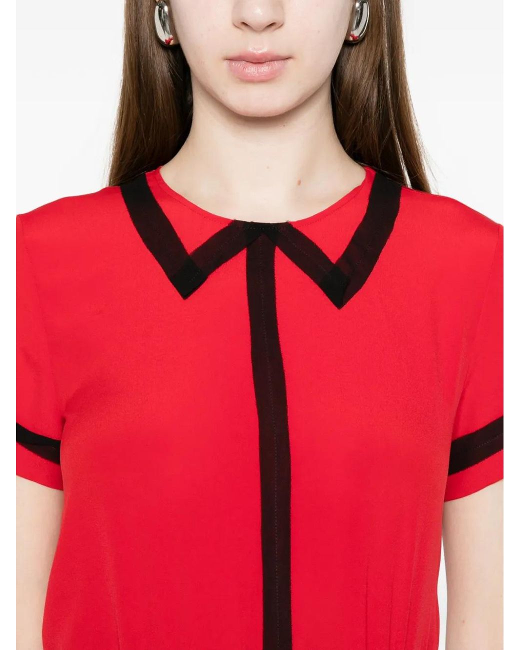 N°21 Red Striped Collar Shirt