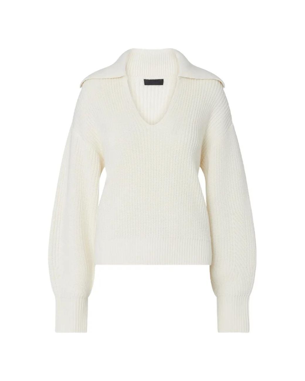 Liu Jo White Wool-Blend Sweater With Strings