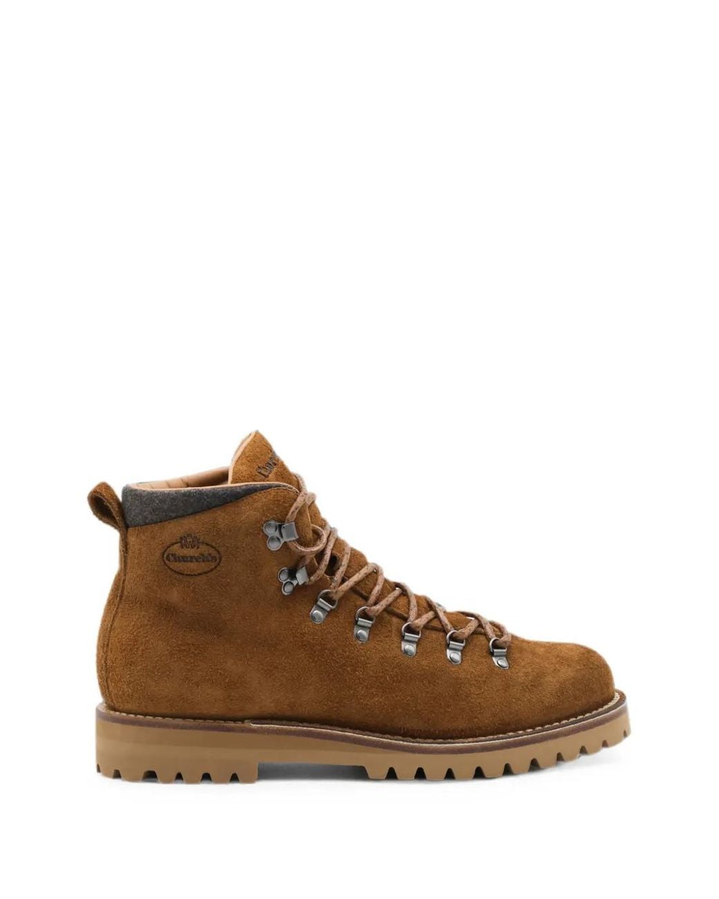 Church's Brown Lace-Up Suede Boots for men