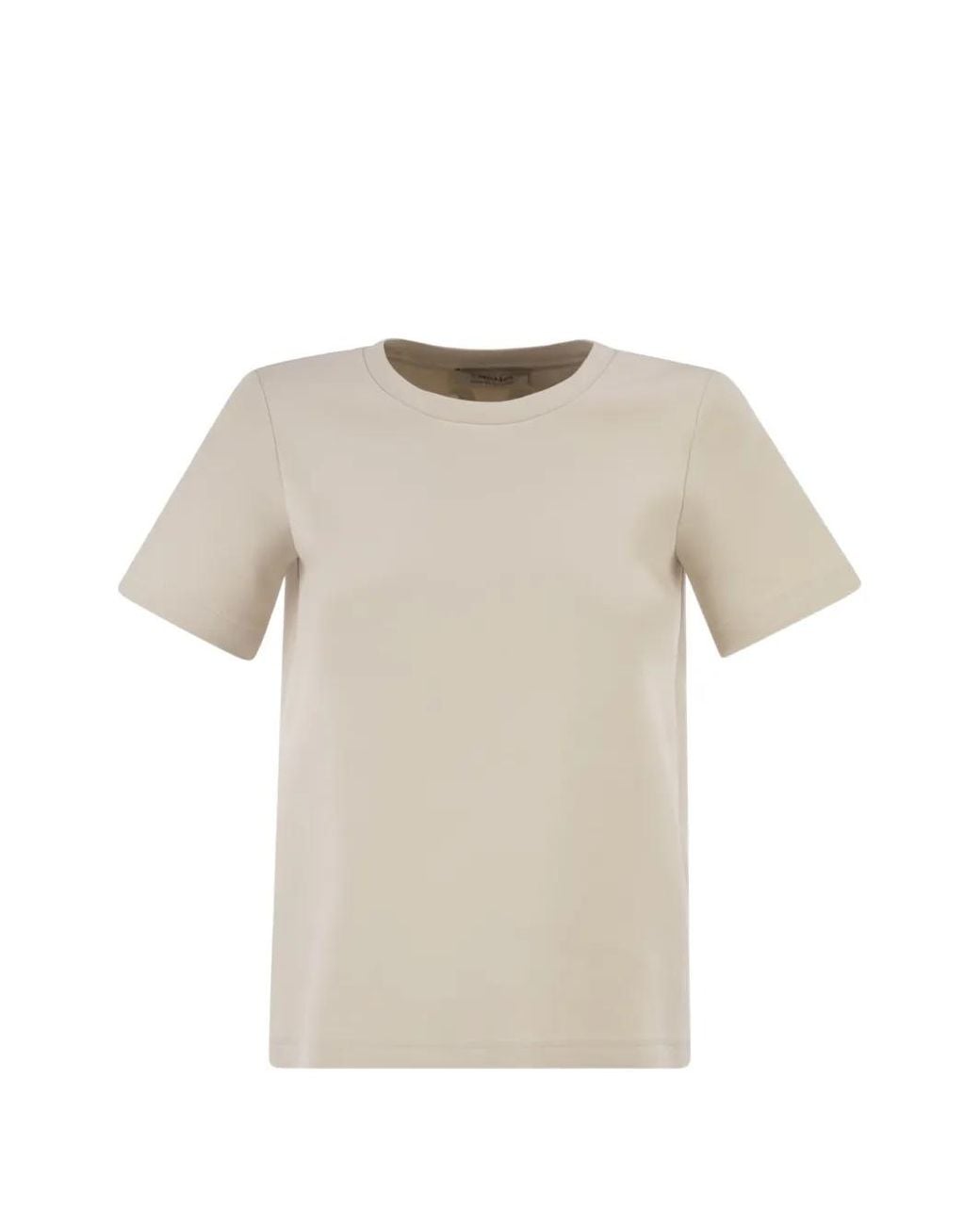 Max Mara Natural Nancy Logo-Embroidered T-Shirt