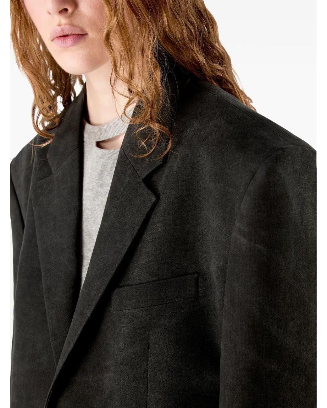 CAMPERLAB Black Blazer À Lien De Resserrage À La Taille