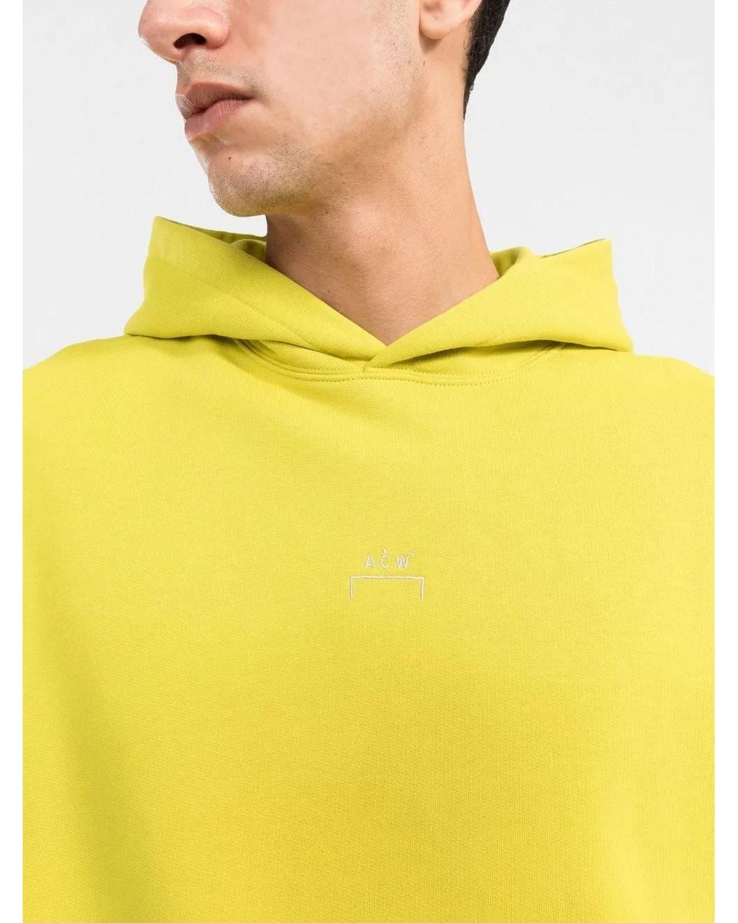 Sudadera Con Capucha Y Logo A_COLD_WALL* de hombre de color Yellow