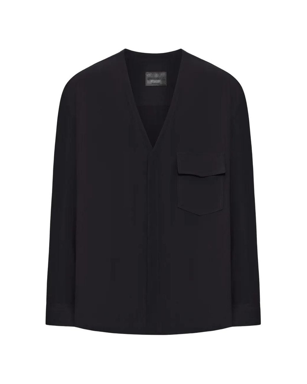 Giorgio Armani Blue Pocket V-Neck Jacket for men