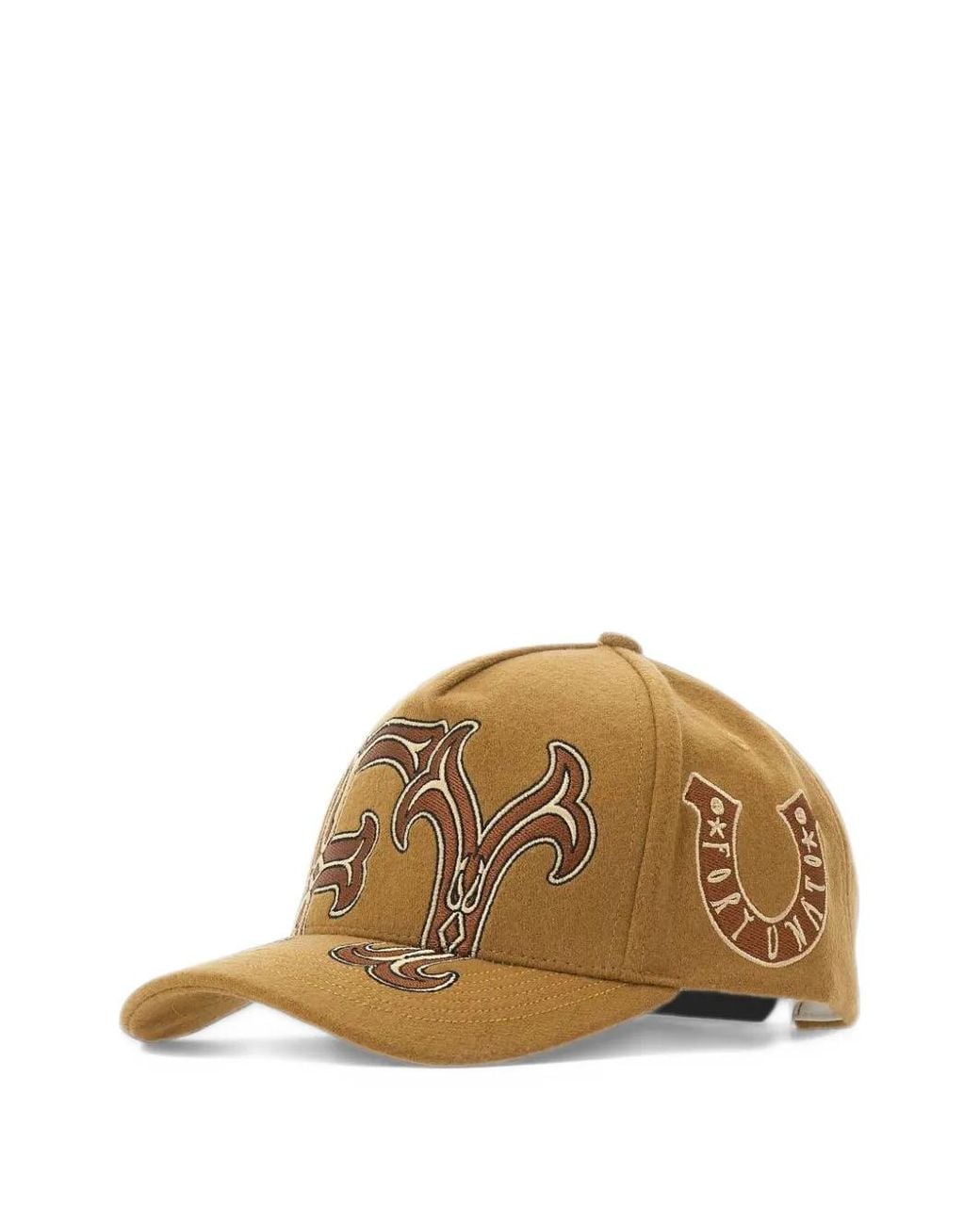 PDF Metallic Fortuna Logo-Patch Baseball Cap for men