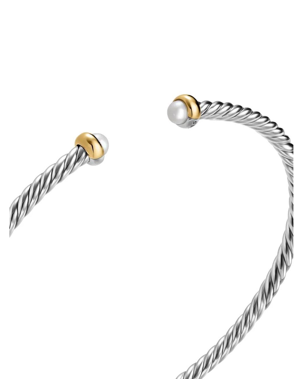Bracciale Cable Flex Micro di David Yurman in White
