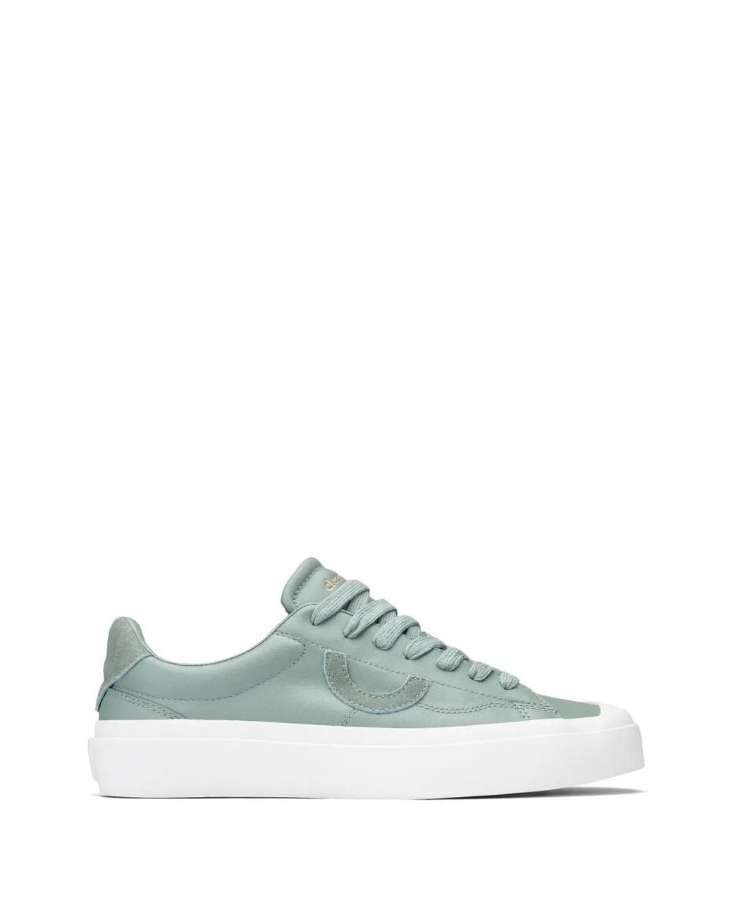 Clear Weather Green Qualifier Panelled Sneakers