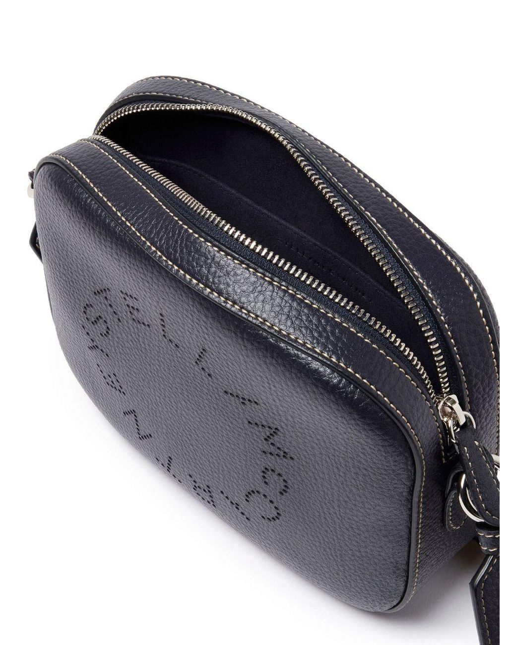 Buy Stella Mccartney Logo Print Mini Camera Sling Bag with Detachable Strap, Beige Color Women