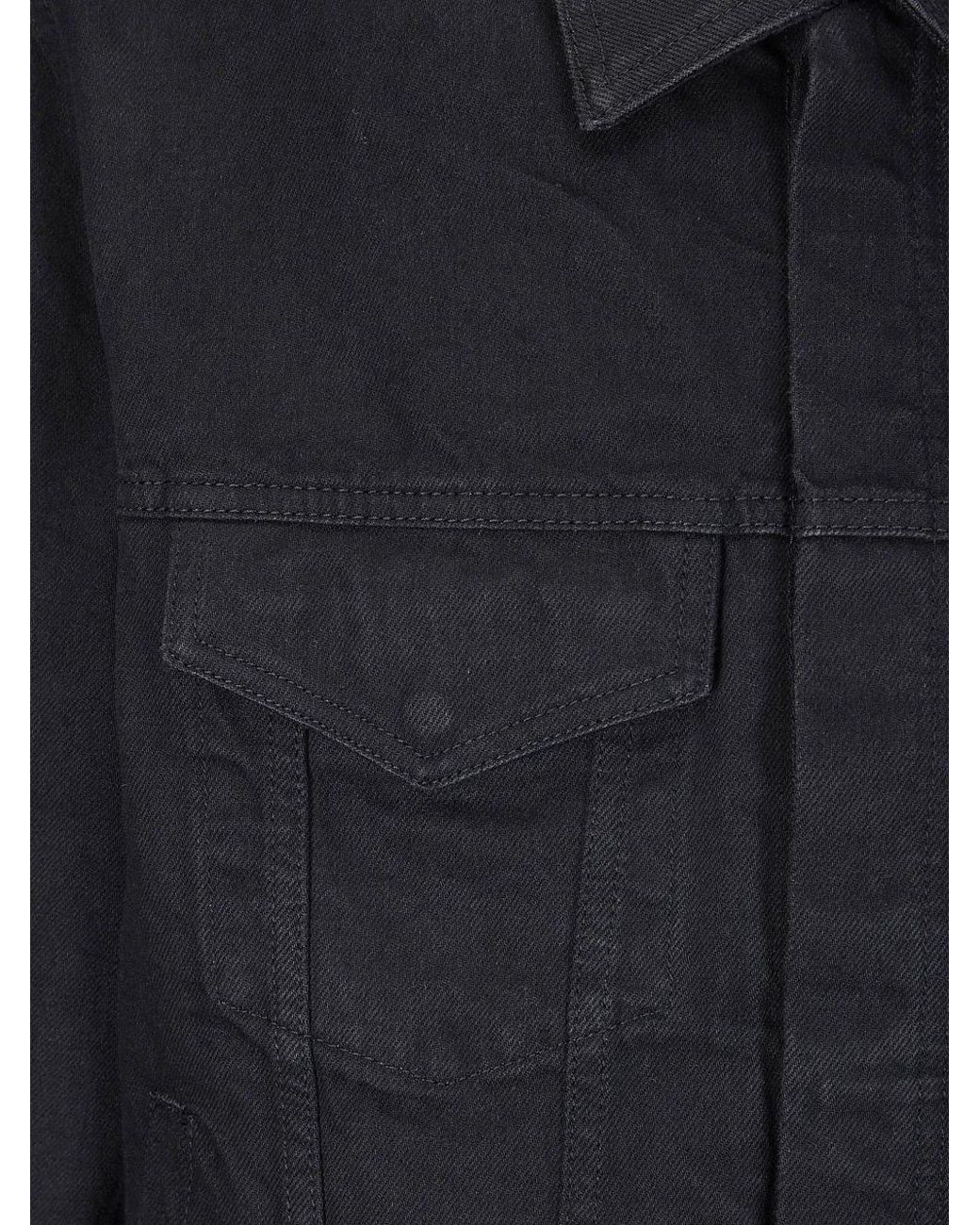 Arte' Blue Veste En Jean À Logo Imprimé for men