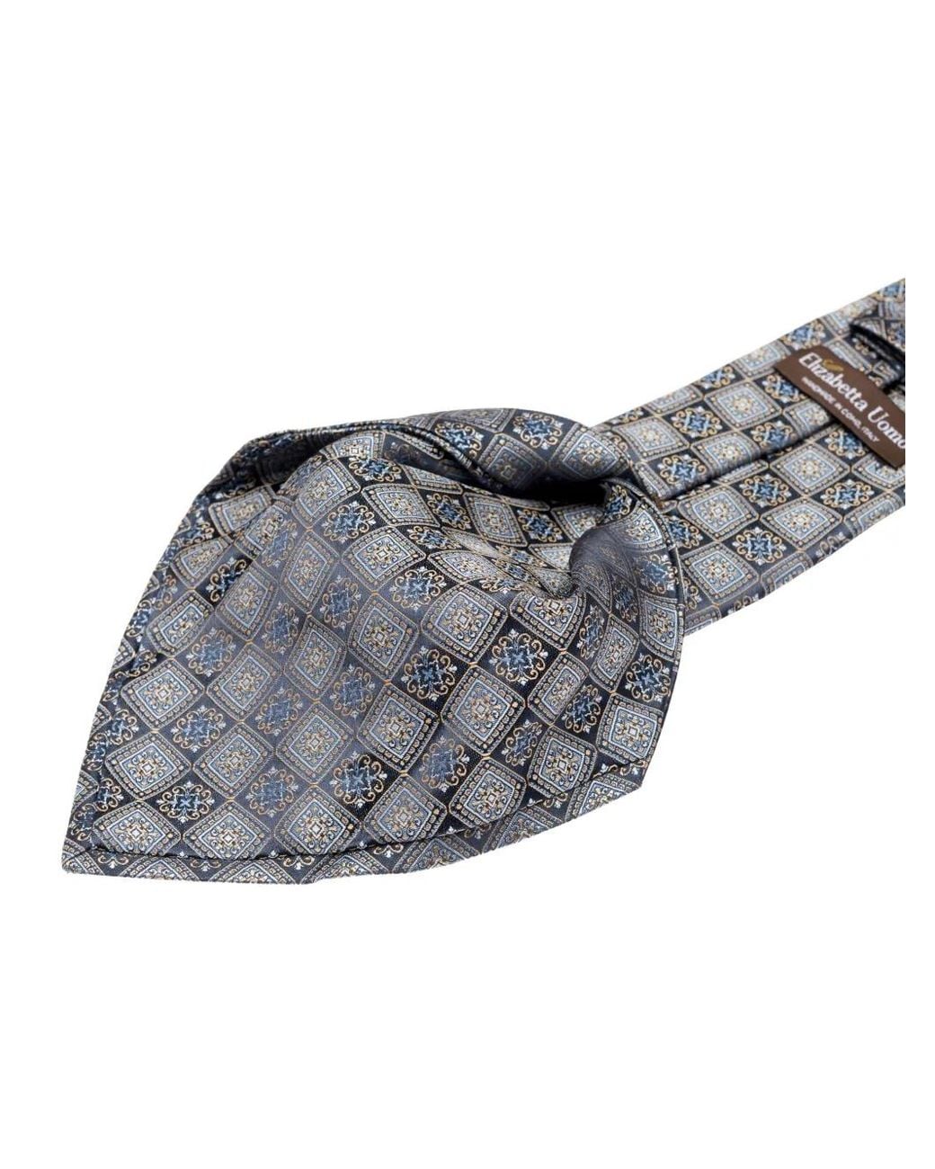 Elizabetta Gray De Sica Silk Jacquard Tie for men