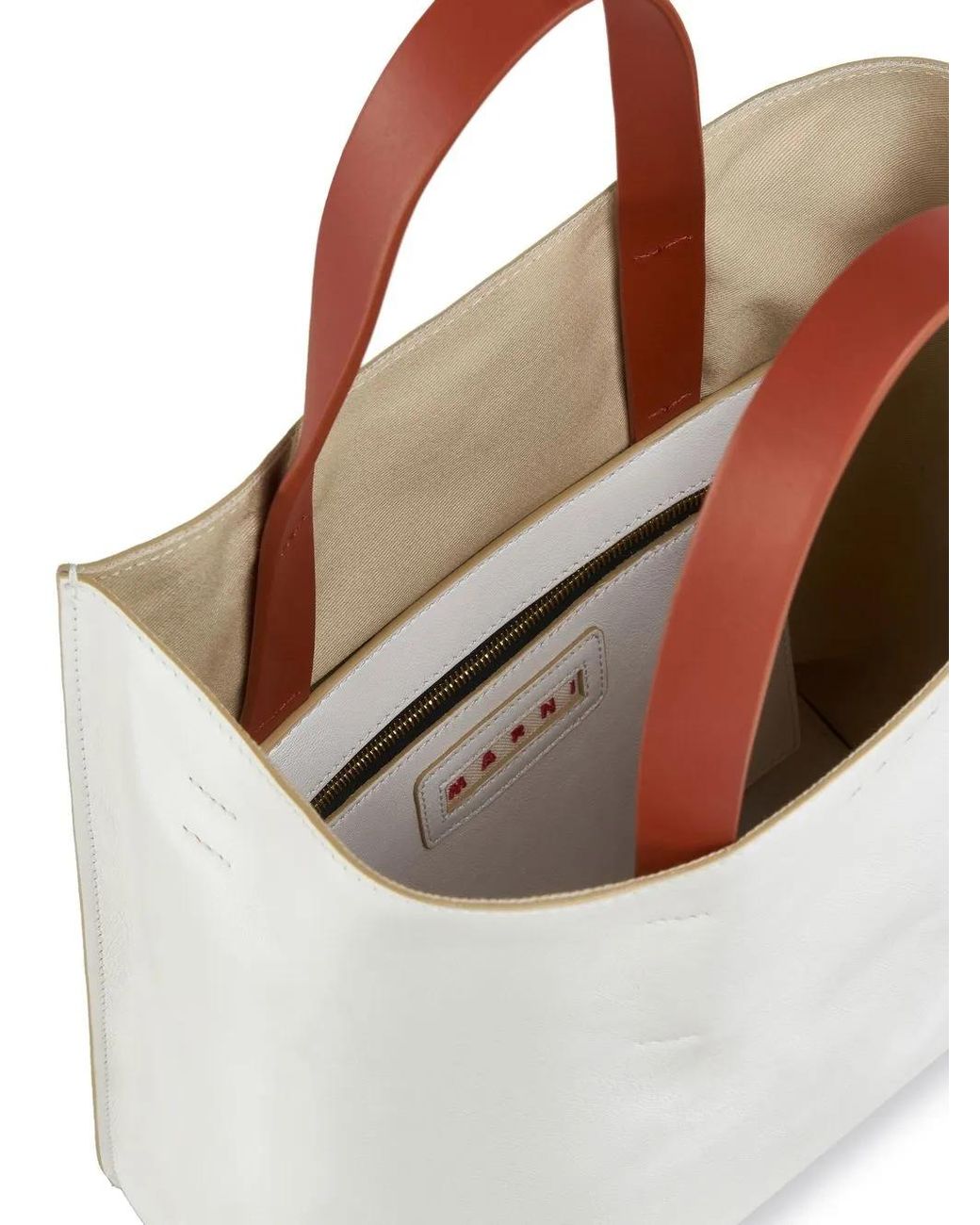 Marni White Tote Bag