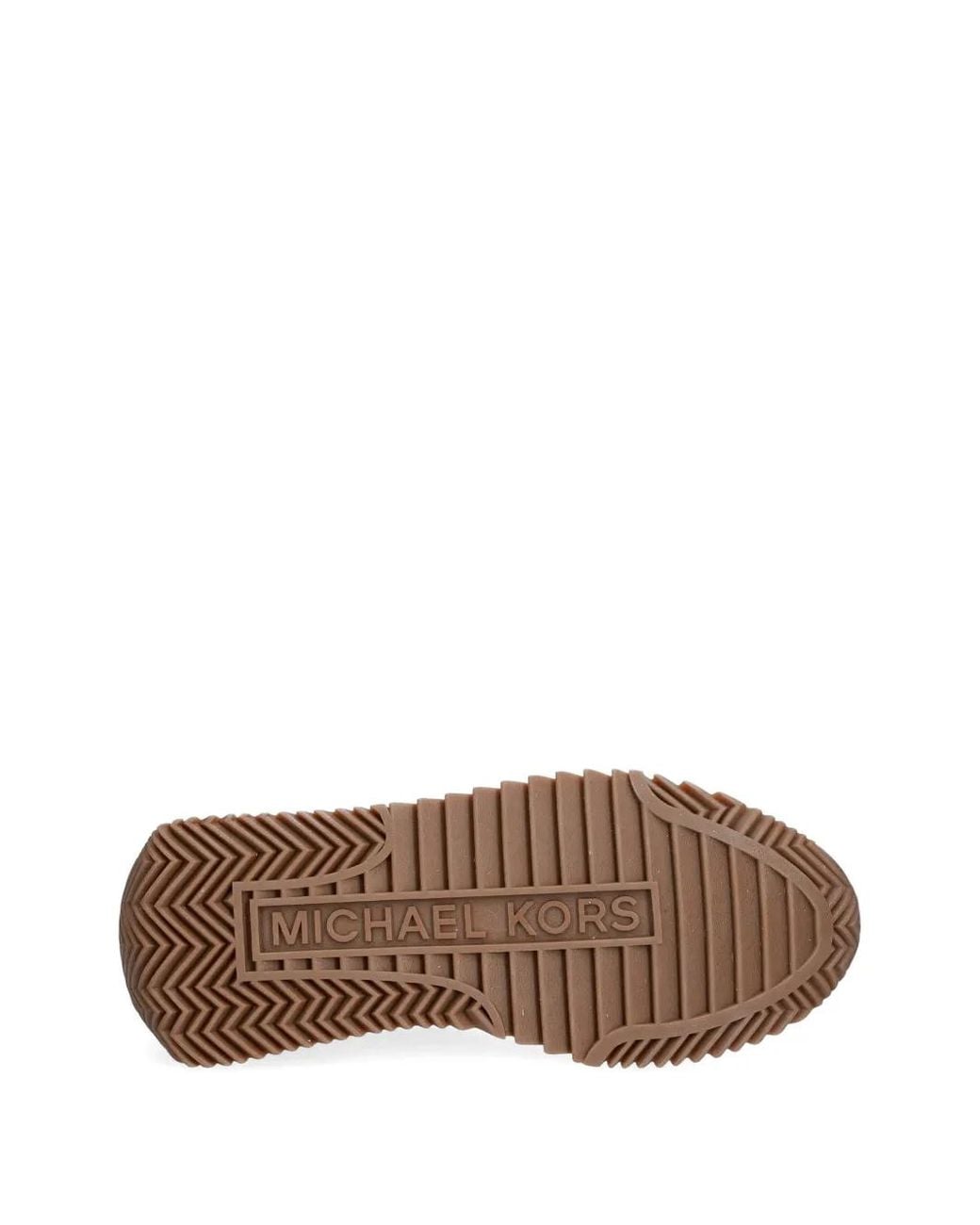 MICHAEL Michael Kors White Rhodes Logo-Pattern Sneakers
