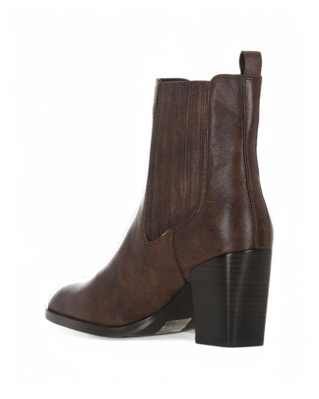Bruno Premi Brown Elasticated-Side Panel Ankle Boots