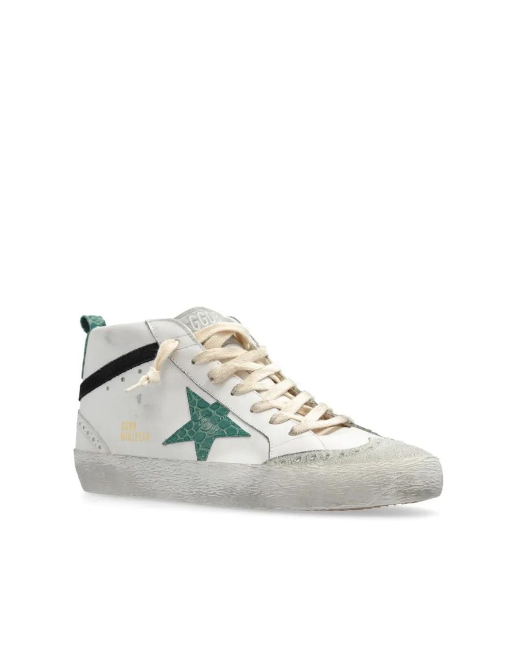 Golden Goose Deluxe Brand White Mid Star Artisanal Leather Sneakers