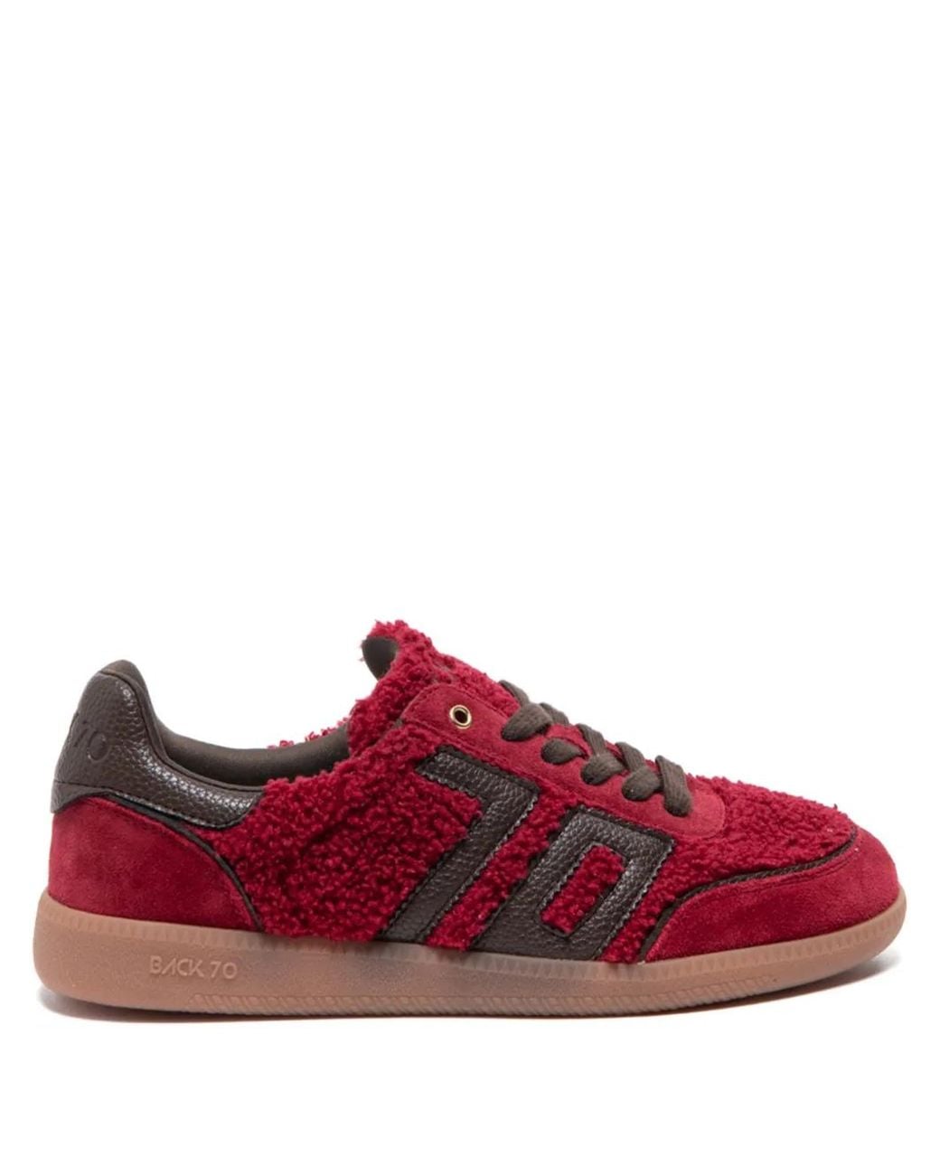 Back 70 Red Lace-Up Fastening Sneakers