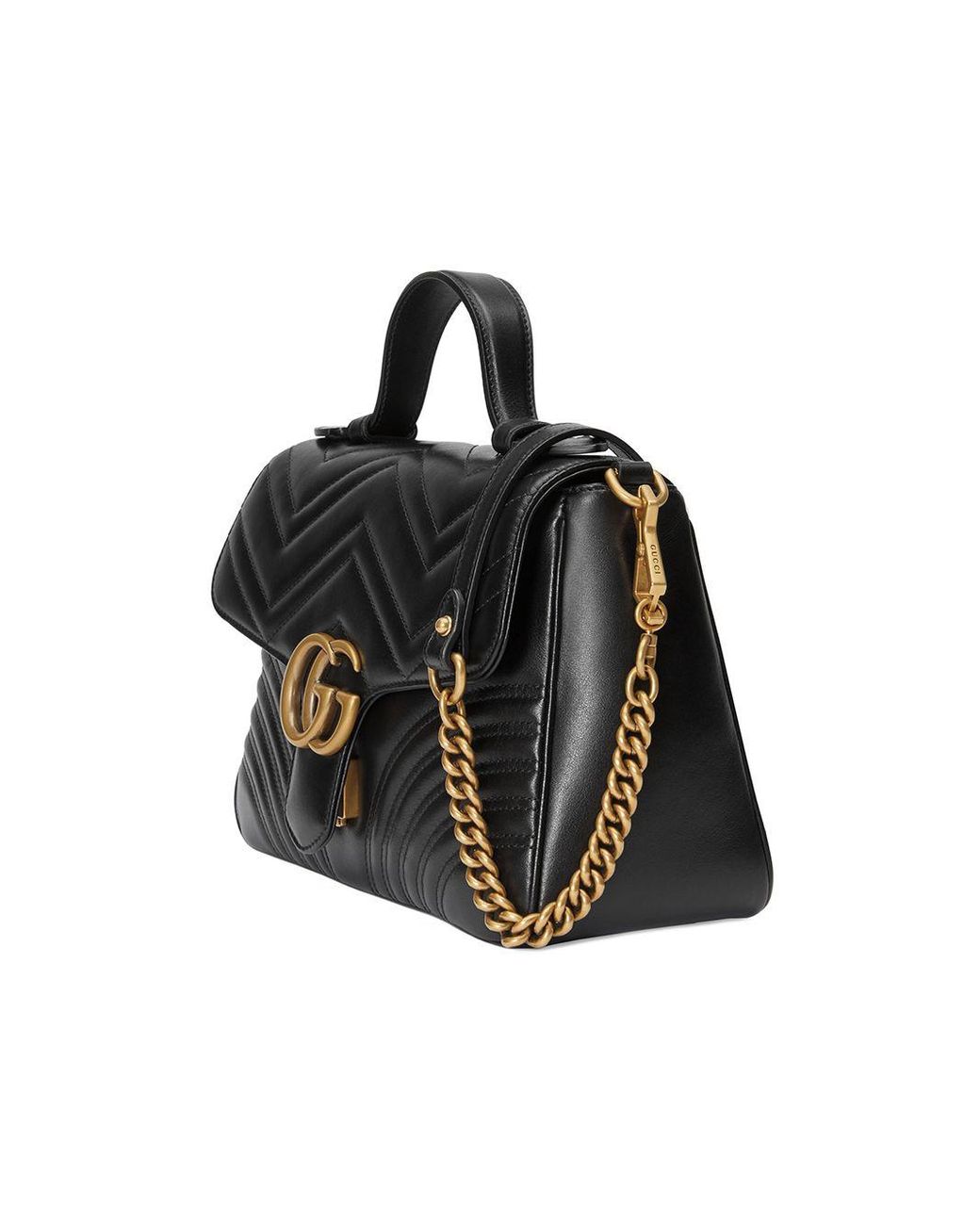 Borsa a mano gg marmont misura piccola di Gucci in Nero - 29% di sconto |  Lyst