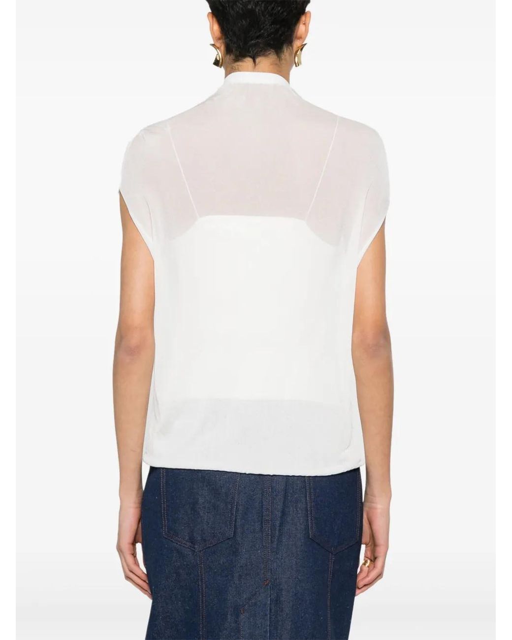 Jacquemus White Tank Top With Blouse