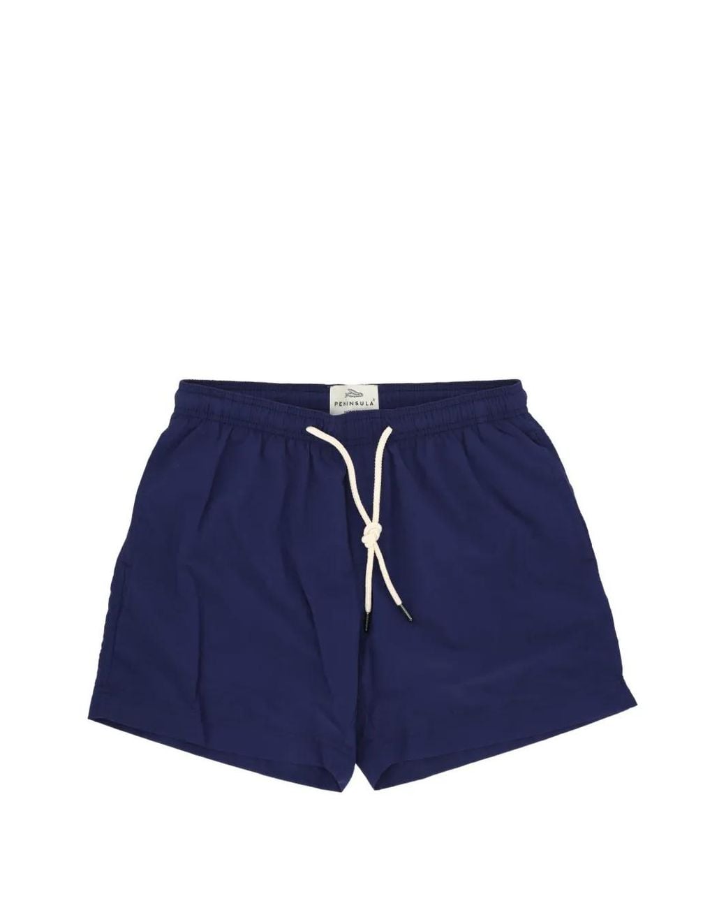 Peninsula Blue Drawstring-Waist Swim Shorts for men
